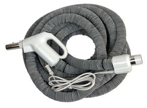 Central Vacuum 35 Foot Hose Accessory Kit Featuring Sebo Red ET-2 for Hard Floor & Carpet